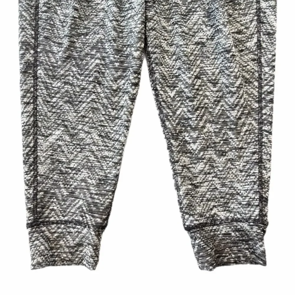 Free People Black White Harlow Harem Comfort Casual Athleisure Jogger Pants